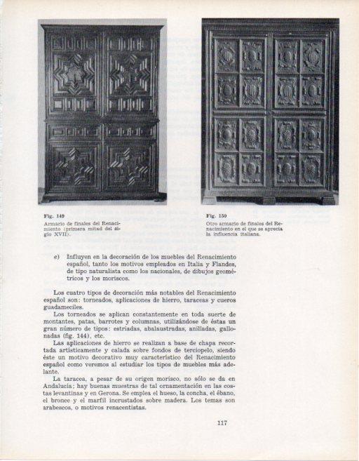 LAMINA V28350: Armarios de finales del Renacimiento español