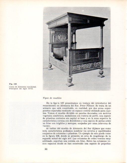 LAMINA V28336: Cama de Alemania oriental principios siglo XVII