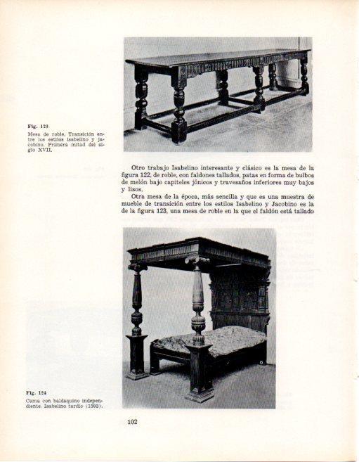 LAMINA V28342: Cama con baldaquino independiente, Isabelino tardio 1593