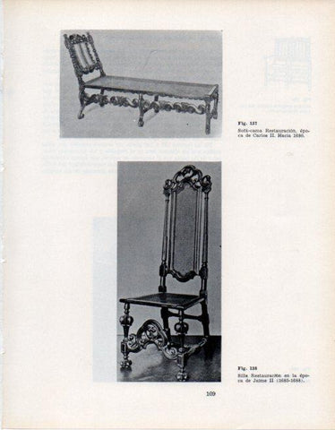 LAMINA V28346: Sofa cama Restauracion epoca Carlos II 1680