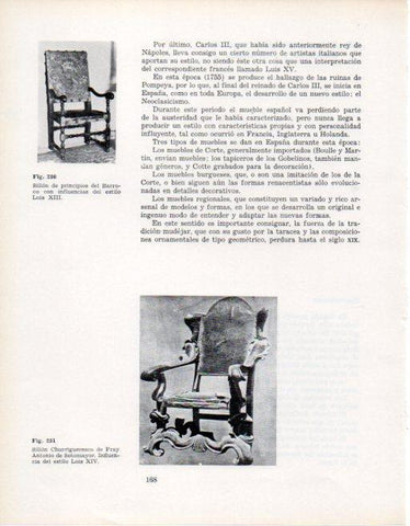 LAMINA V28371: Sillon Churrigueresco de Fray Antonio de Sotomayor