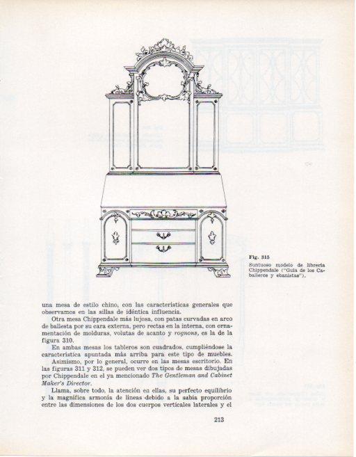 LAMINA V28393: Librería Chippendale