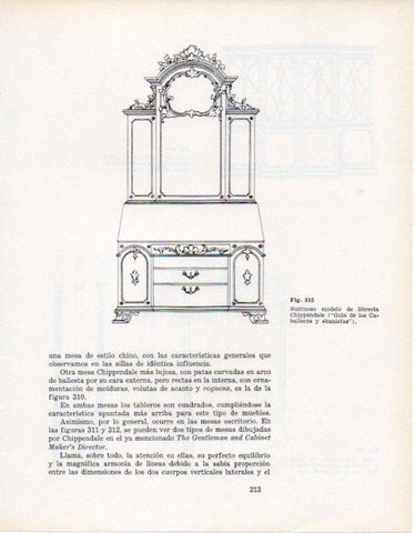 LAMINA V28393: Librería Chippendale
