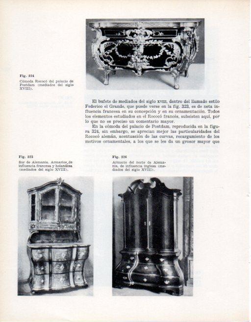 LAMINA V28396: Comoda Rococo del palacio de Postdam