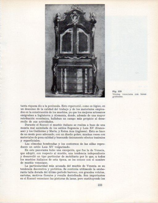 LAMINA V28398: Vitrina Rococo veneciana 