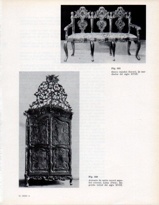 LAMINA V28399: Armario rococo español colonial siglo XVIII