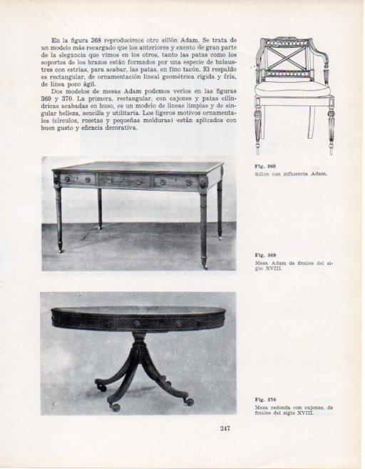 LAMINA V28408: Mesa Adam finales siglo XVIII