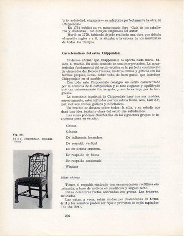 LAMINA V28389: Silla Chippendale llamada china