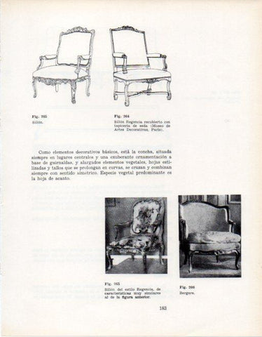 LAMINA V28379: Sillones estilo Regencia