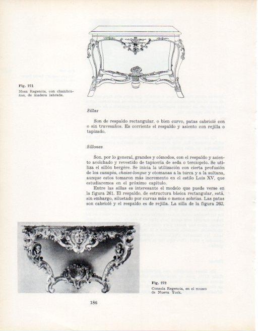 LAMINA V28380: Consola Regencia museo de Nueva York