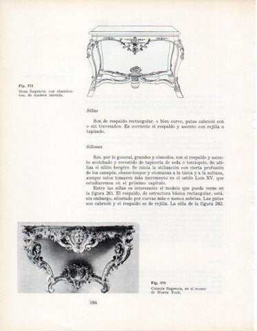 LAMINA V28380: Consola Regencia museo de Nueva York
