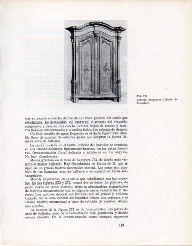 LAMINA V28382: Armario Regencia, Museo de Bruselas