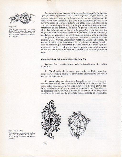 LAMINA V28383: Motivos ornamentales estilo Luis XV