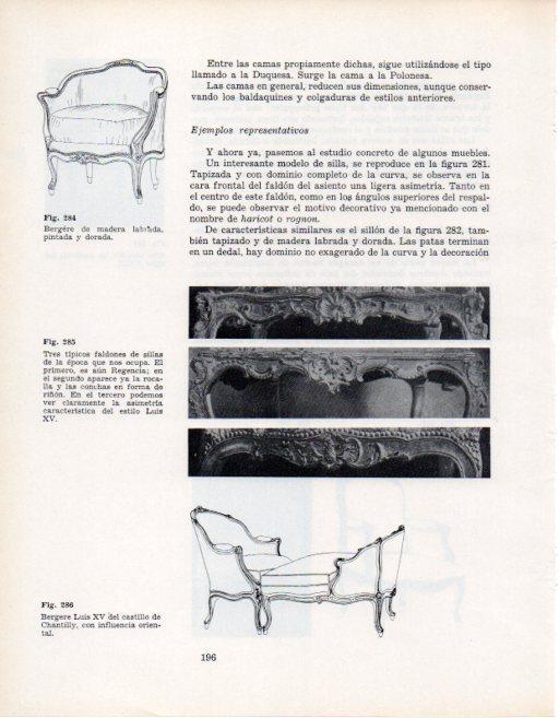 LAMINA V28384: Faldones de sillas estilo Luis XV