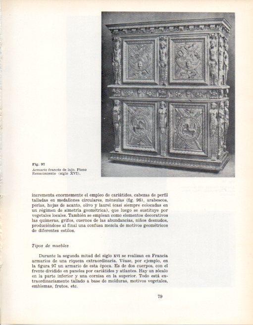 LAMINA V28331: Armario frances de lujo, pleno Renacimiento siglo XVI