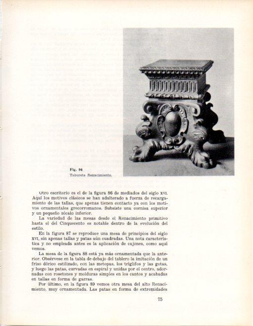 LAMINA V28329: Taburete Renacimiento