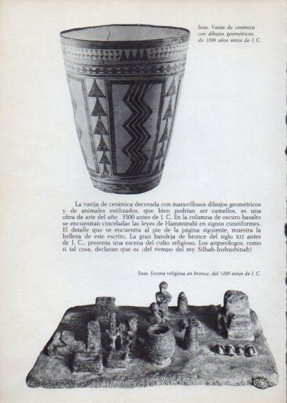 LAMINA V28265: Escena religiosa del 1200 antes de J.C., Susa