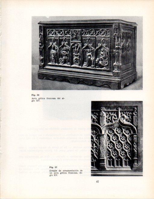 LAMINA V28315: Arca gotica  francesa y ornamentacion siglo XV