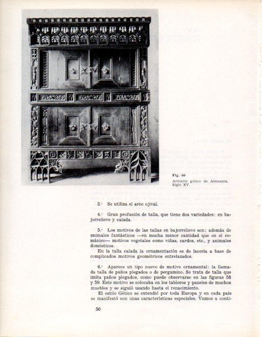 LAMINA V28316: Armario gotico de Alemania siglo XV