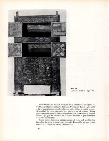 LAMINA V28323: Armario mudejar siglo XV