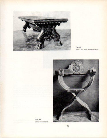 LAMINA V28327: Silla Savonarola
