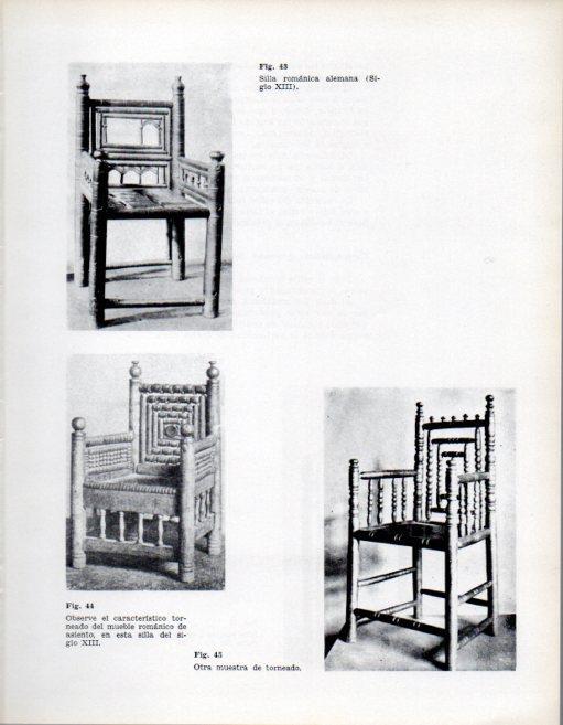 LAMINA V28310: Sillas romanicas siglo XIII