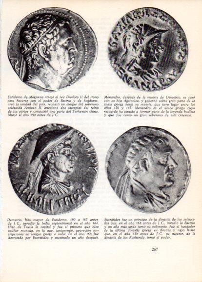 LAMINA V28291: Monedas de Menandro, Demetrio y Eucratides