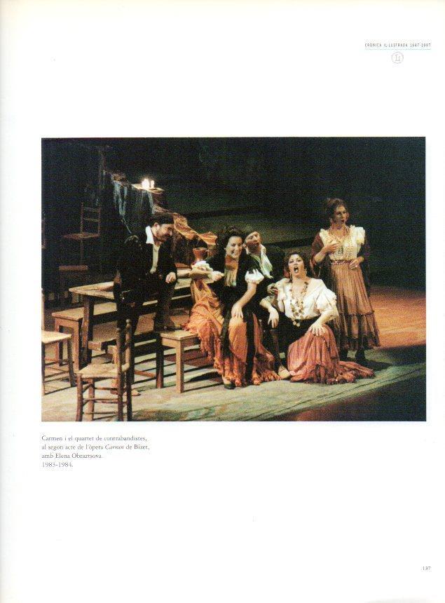 LAMINA V28521: Teatre del Liceu. Elena Obraztsova, segon acte de Carmen 1983-1984