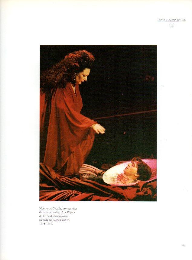 LAMINA V28528: Teatre del Liceu. Montserrat Caballe protagonista de Salome 1988-1989