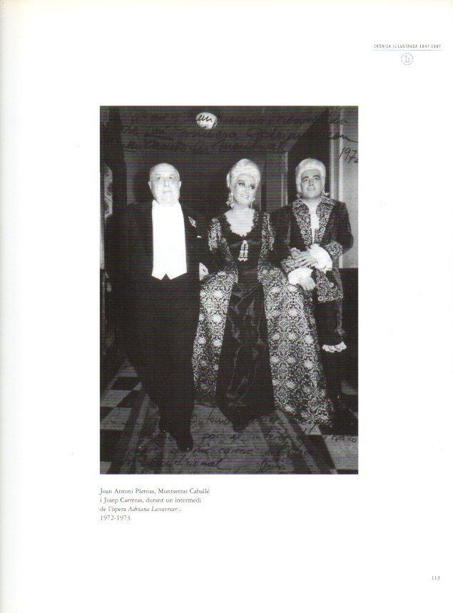 LAMINA V28511: J. Antoni Pavies, M. Caballe i Josep Carreras, opera Adriana Lecouvreur 1972-1973