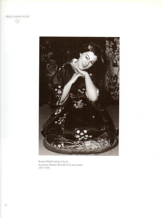 LAMINA V28499: Renata Tebaldi a Madama Butterfly 1957-1958