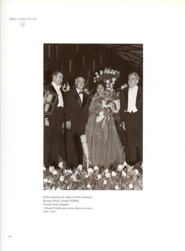 LAMINA V28506: Teatre del Liceu. Estrena de l'obra de Falla Atlantida 1961-1962