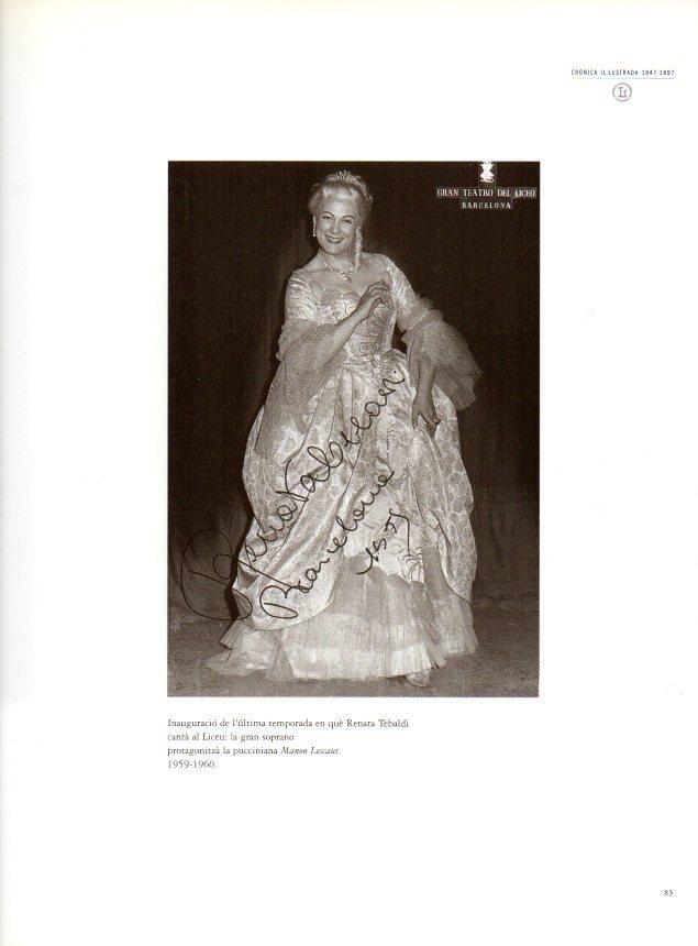 LAMINA V28503: Renata Tebaldi protagonista de Manon Lescaut 1959-1960