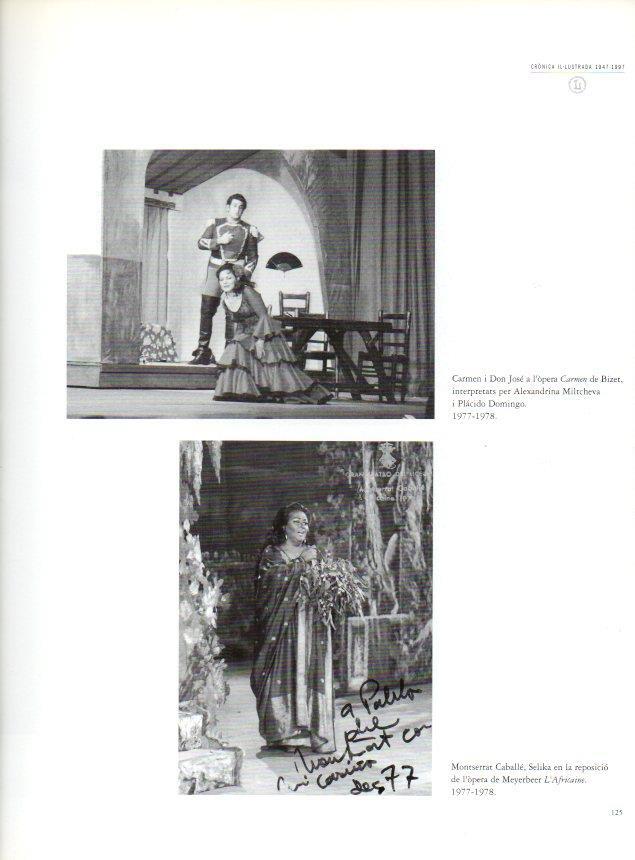 LAMINA V28556: Teatre del Liceu. Montserrat Caballe a l'opera L'Africaine 1977-1978