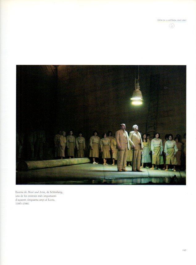 LAMINA V28559: Teatre del Liceu. Escana de Moses und Aron 1985-1986