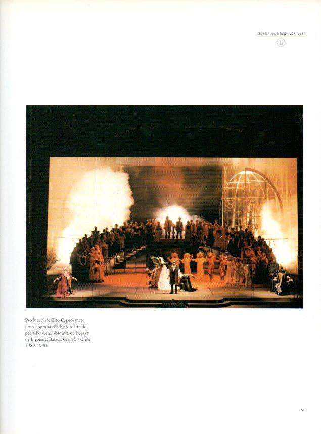 LAMINA V28562: Teatre del Liceu. Escenografia de Cristobal Colon 1989-1990