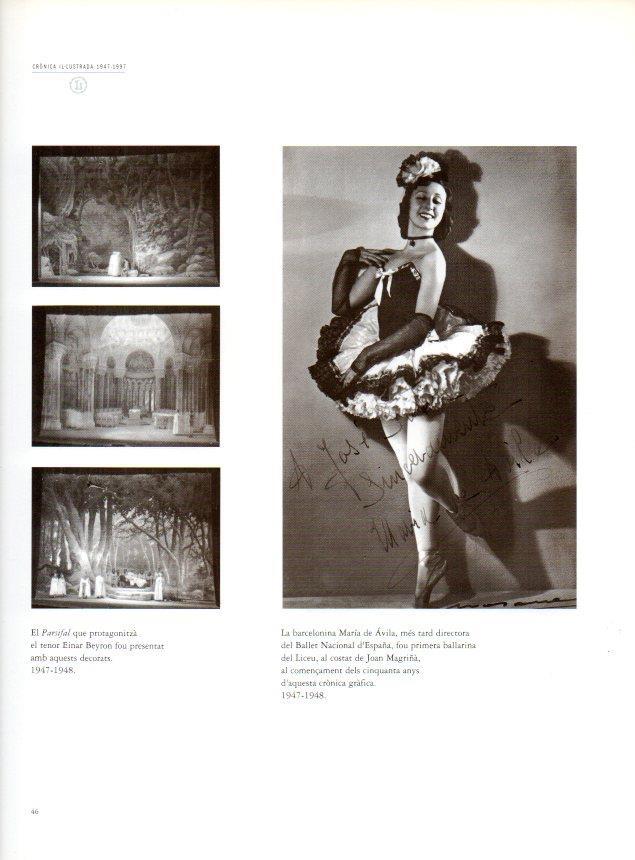 LAMINA V28569: Maria de Avila primera ballarina del Liceu 1947-1948
