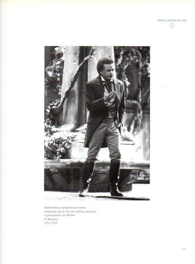 LAMINA V28564: Teatre del Liceu. Alfredo Kraus protagonista del Werther 1991-1992
