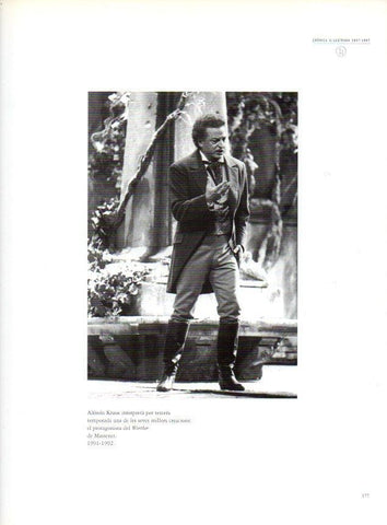 LAMINA V28564: Teatre del Liceu. Alfredo Kraus protagonista del Werther 1991-1992