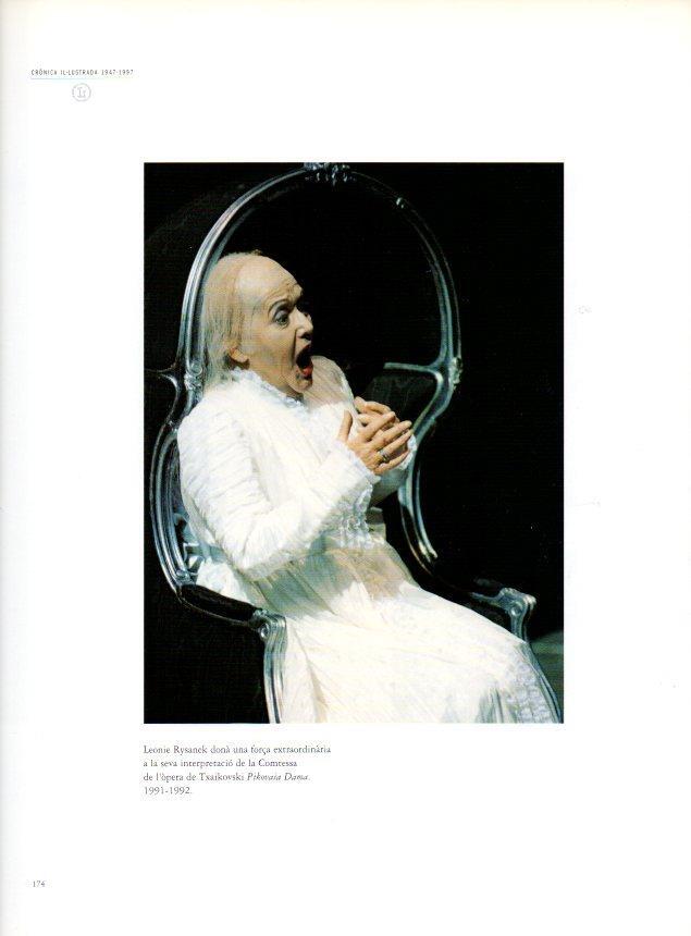 LAMINA V28553: Teatre del Liceu. Leonie Rysanek a Pikovaia Dama 1991-1992