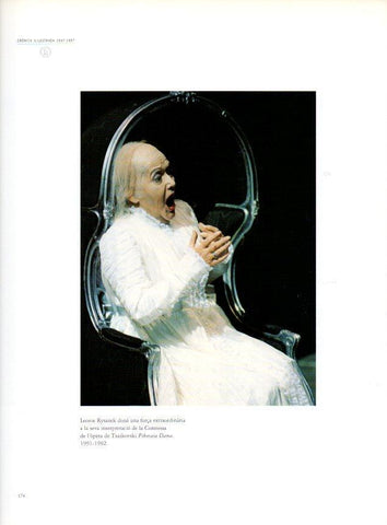 LAMINA V28553: Teatre del Liceu. Leonie Rysanek a Pikovaia Dama 1991-1992