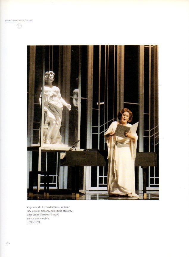 LAMINA V28552: Teatre del Liceu. Anna Tomowa-Sintow a Capriccio 1990-1991