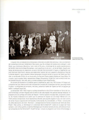 LAMINA V28539: Teatre del Liceu. Interprets de Canigo 1953