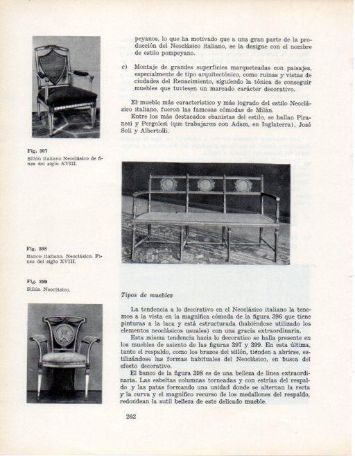 LAMINA V28415: Banco italiano neoclasico finales XVIII