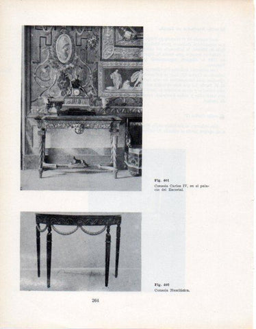 LAMINA V28416: Consola Carlos V, Palacio del Escorial