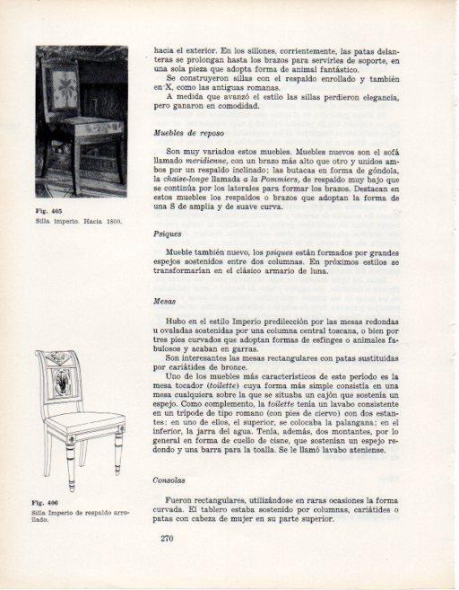 LAMINA V28418: Sillas estilo Imperio