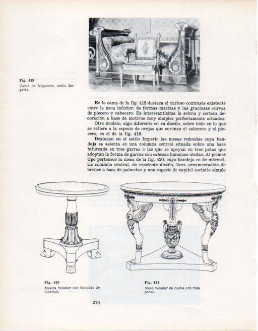 LAMINA V28421: Cama de Napoleon estilo Imperio