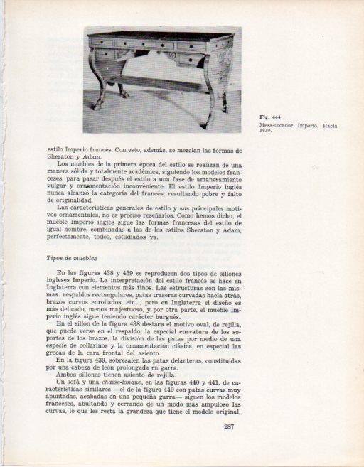 LAMINA V28427: Mesa todador estilo Imperio 1810