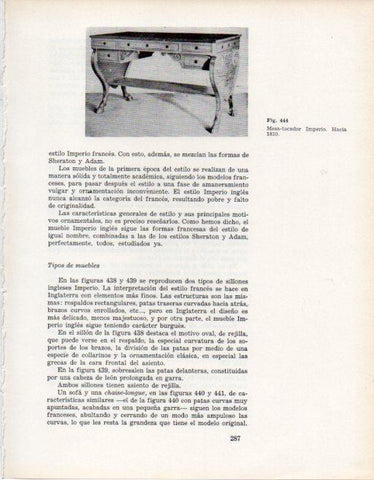LAMINA V28427: Mesa todador estilo Imperio 1810