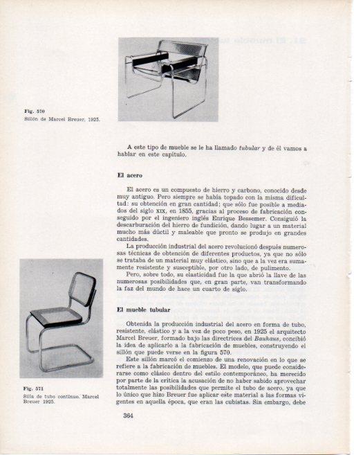 LAMINA V28450: Sillon y silla por Marcel Breuer 1925